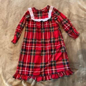 Christmas holiday plaid night gown pajamas 2t